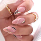 Press on Nails - Roze Goud - Almond