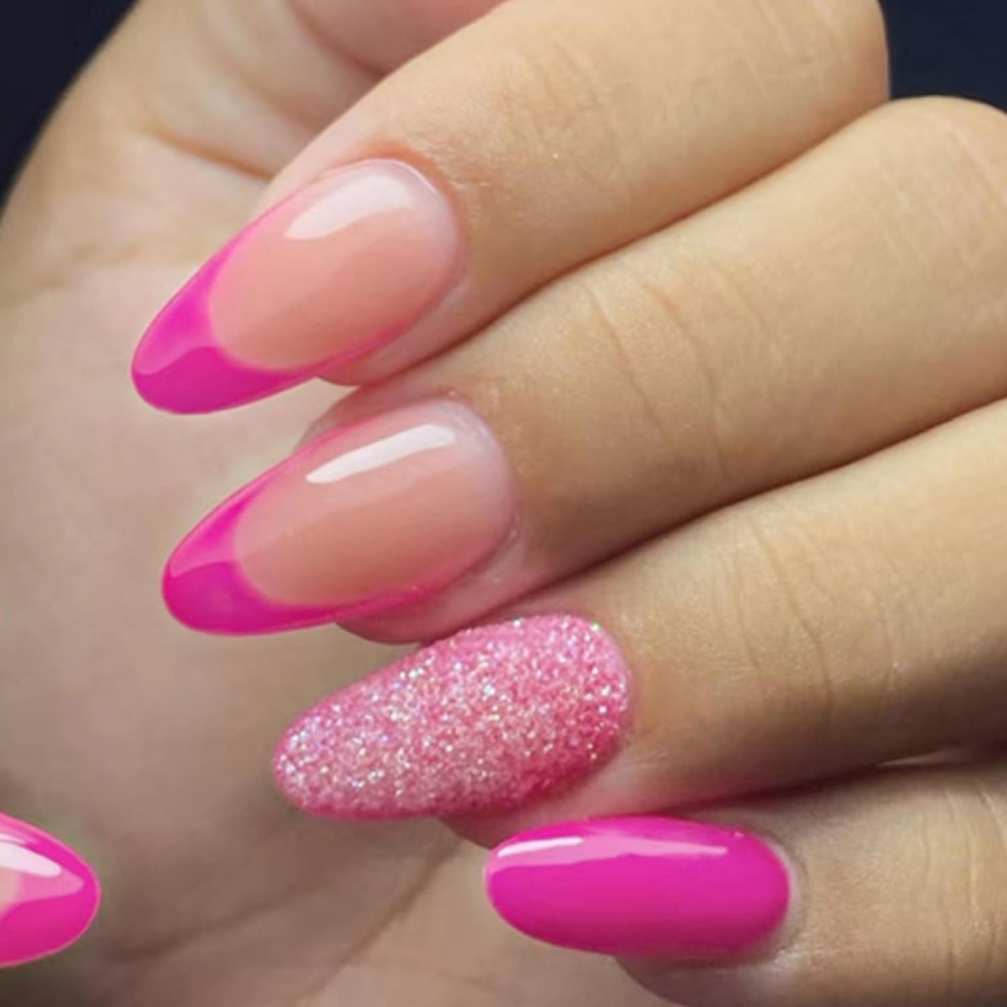 Press on Nails - Roze French Tip - Almond