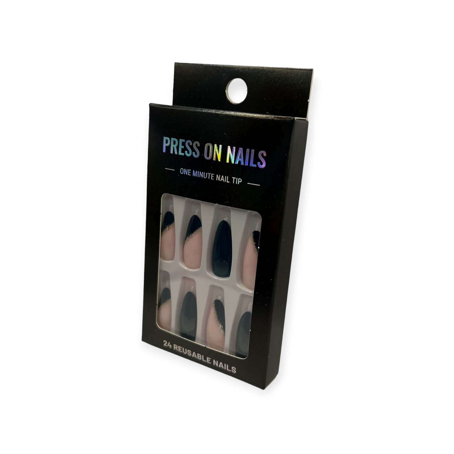 Press on Nails - Donkergroen - Almond