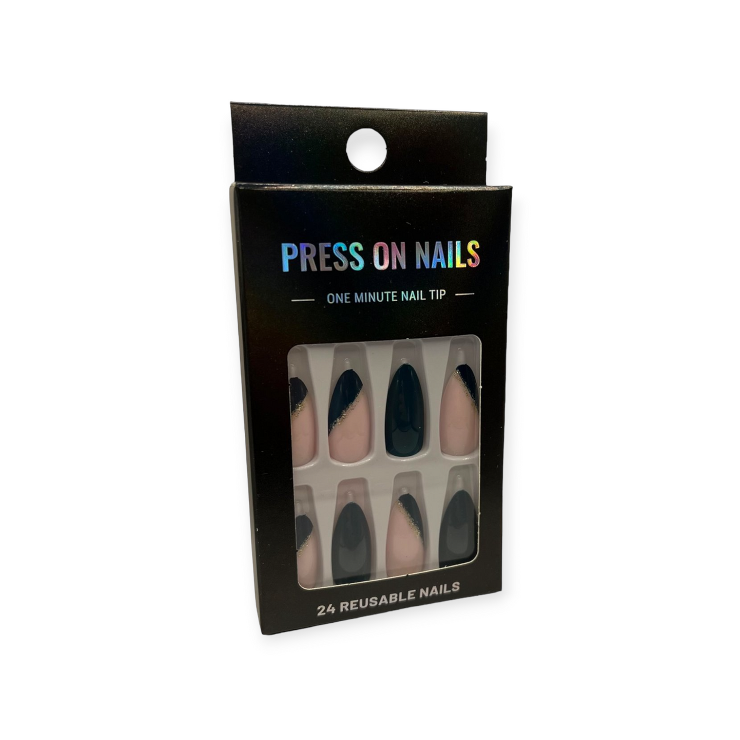 Press on Nails - Donkergroen - Almond