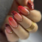 Press on Nails - Rood Panter - Almond