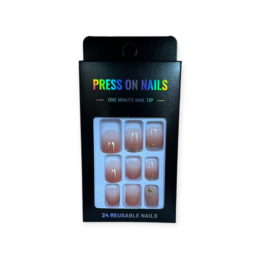 Press on Nails - Roze Naturel - Short Oval