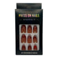 Press on Nails - Rood Panter - Almond