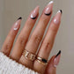 Press on Nails - Zwart en Wit - Almond
